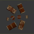 Red Wooden Storage Chests With Gold Accents And Ornate Decorative Details