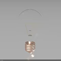 Modern LED Light Bulb With Clear Glass Design For Home Lighting