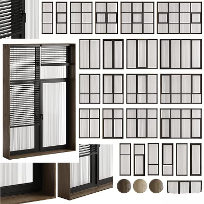 Casement Window Design With Various Modern Styles And Functional Features For Home 3d model