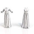 Household Items Silver Dress Models As Decorative Ornaments With Two Designs