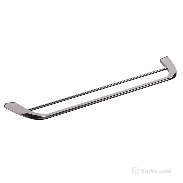 Stainless Steel Towel Rack Ideal for Bathroom Washing and Daily Use 3d model 