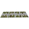 Landscape Seats in Outdoor Garden with Paved Ground and Diverse Green Plants