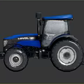 Blue Lovol Agricultural Tractor Featuring Large Tires And Black Blue Accents