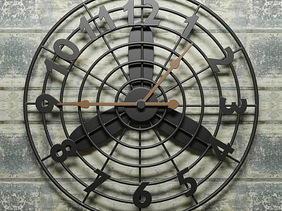 Industrial LOFT Clock model