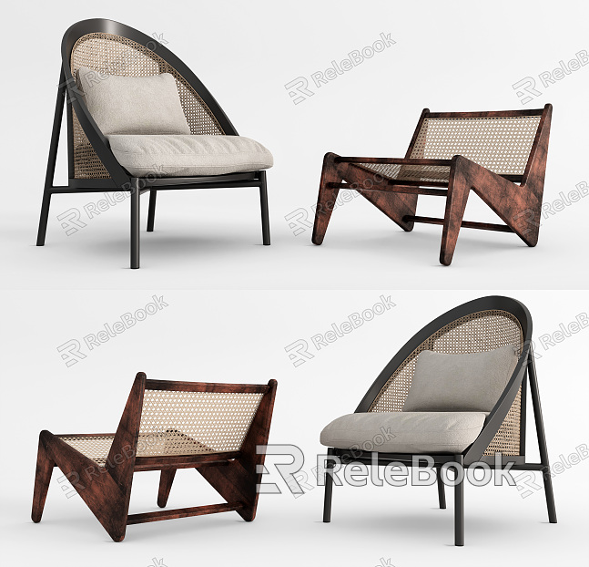 Quiet Single Chair Rattan Kangaroo Chair model