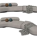 Modern Multiplayer Sofa 3d model