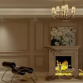 Elegant Cozy Open Living And Dining Room With Luxury Chandelier And Custom Storage Interior Design