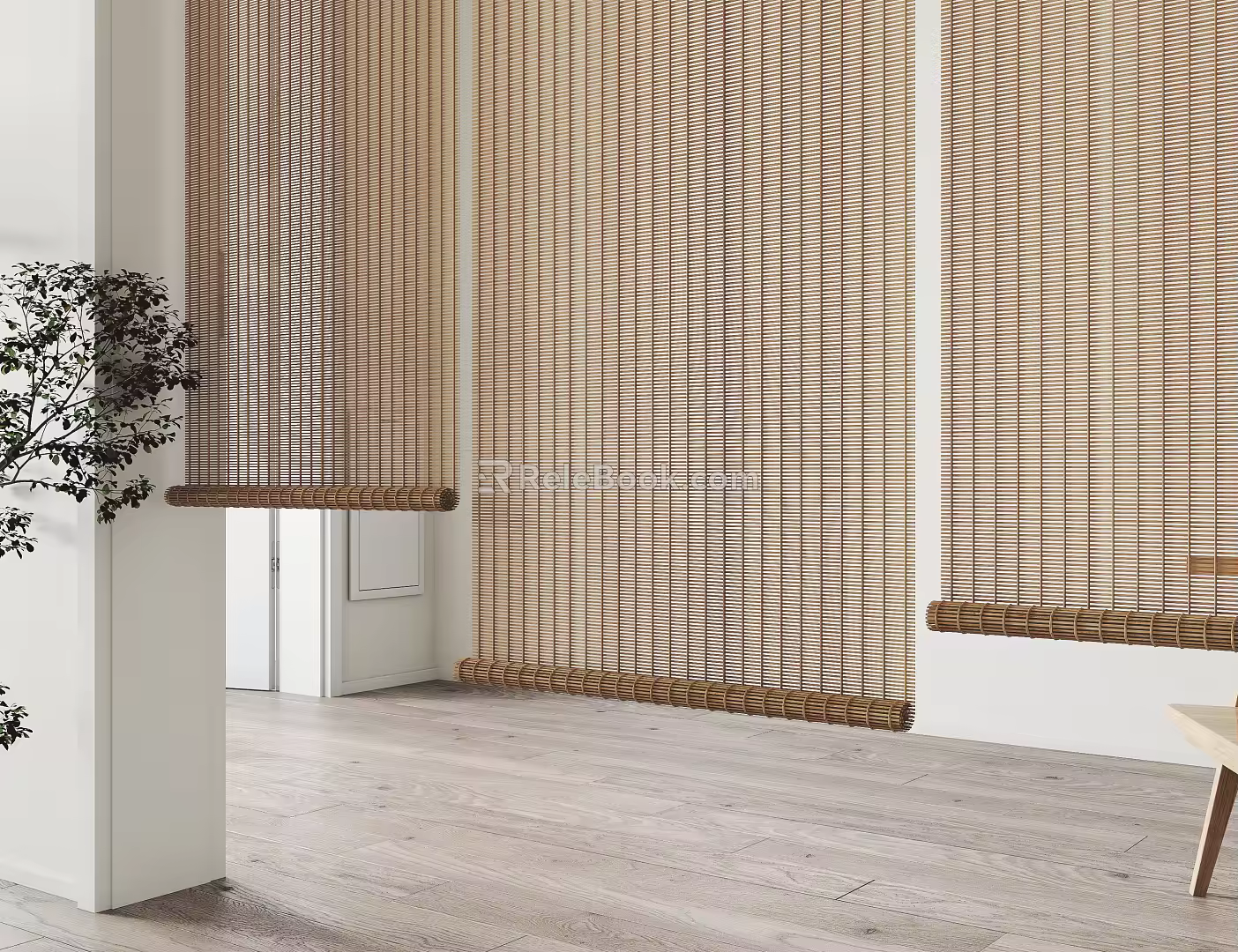New Chinese-style roller shutter partition 3d model