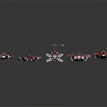 Multiple Red Sci Fi Spaceship Models With Various Design Styles On 3d model