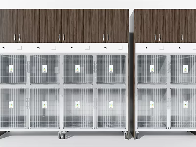 Modern Pet Cage 3d model