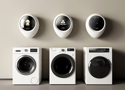 Washing Machine Wall Mounted Washing Machine Drum Washing Machine Mini Washing Machine 3d model