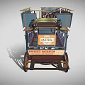 Vintage Old Fashioned Horse Drawn Carriage Job Jones' Matches Apothecary Display Signage