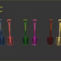 Shovel Soldiers Shovel Tools Hardware Tools Processing Tools 3d model