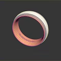 Modern Copper And Silver Textured Ring Fashion Accessory For Daily Wear