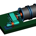 Large hoist for mine lifting 3d model