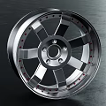 Modern Silver Alloy Car Tire Wheel Rim With Stylish Spokes And Red Accents