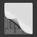 Household Transparent Plastic Storage Tray With White Cover Paper And Multiple Compartments