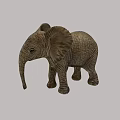 Game Movie Character Adorable Small Elephant Plush Figure With Detailed Texture