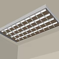 Ceiling Mounted Modern Grille Light With Grid Design Offering Bright Indoor Lighting 3d model