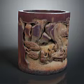 Exquisite Carved Bamboo Furniture With Intricate Traditional Figures And Natural Patterns