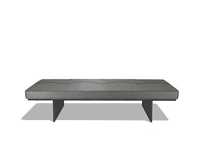 Modern Minimalist Sofa Bench With Sturdy Structure And Smooth Surface Design 3d model