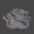 Muddy Ground Surface With Wet Soil Puddles And Scattered Stones Texture 3d model