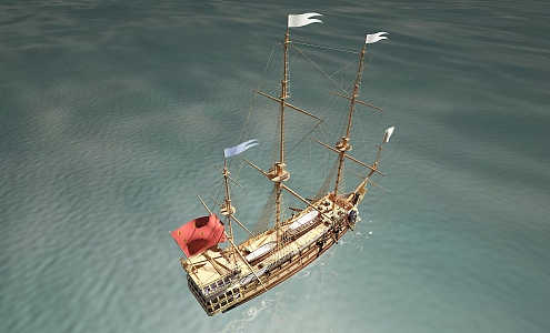 new chinese boat 3d model