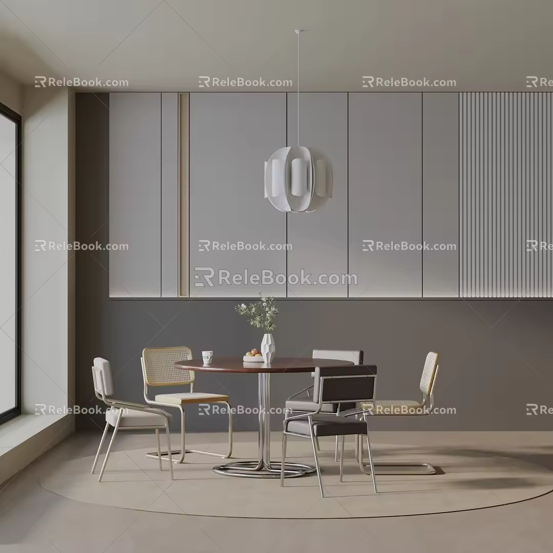 Modern table combination 3d model