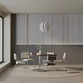 Modern table combination 3d model