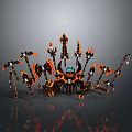 Cold weapons Sword Axe Hook Fork Spear Trident Melee Weapon Military 3d model