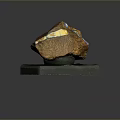 Natural Wood Stone With Brown Texture On Black Base And Label J001