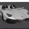 White Convertible Sports Car With Sleek Aerodynamic Design And Stylish Front Headlights