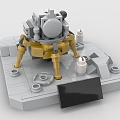 LEGO toy blocks Apollo 10 lunar module 3d model