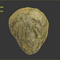 Natural Gray Yellow Textured Stone Surface As Decorative Interior Design Element