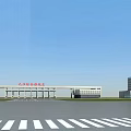 Modern Office Building In Jiujiang Comprehensive Bonded Zone With Open Square And Blue Sky