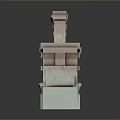 Stargate Spacetime Gate Sci-Fi Door Ring Door Loop Sci-Fi Ring Portal Shuttle Door 3d model