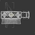 Yellow Rustic Mobile Food Truck With Awning And Food Display Window