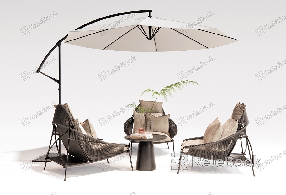 Modern Rattan Outdoor Table and Chair Outdoor Chair Outdoor Sofa model