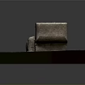 Stone Rectangular Trough Decorative Piece With Spherical Bases On Platform Base