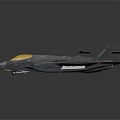 Advanced Fighter Jet With Gray Body And Yellow Cockpit Sleek Design And Attached White Components