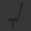 Modern Outdoor Chair With Metal Frame Wooden Seat And Comfortable Backrest Design