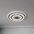 Modern Layered Ceiling Lighting Combination With Square Circular And Linear Pendant Designs 3d model