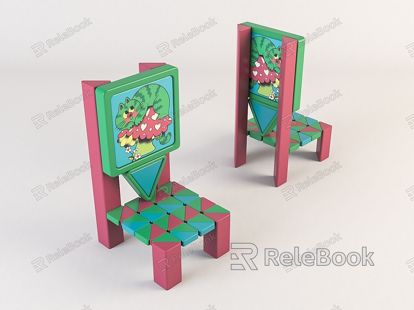 Modern Children's Chair Home Chair model