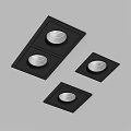 Modern Recessed Downlights And Spotlights With Square Round Shapes For Indoor Lighting