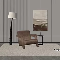 Modern single sofa 3d model