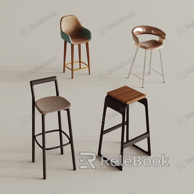 Modern Bar Chair Combination Single Chair Casual Bar Chair model