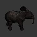 Game Movie Character Adorable Small Elephant Plush Figure With Detailed Texture