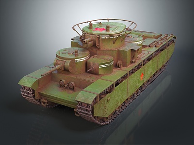 Industrial LOFT Tank World War II Tank World War I Tank Heavy Tank 3d model