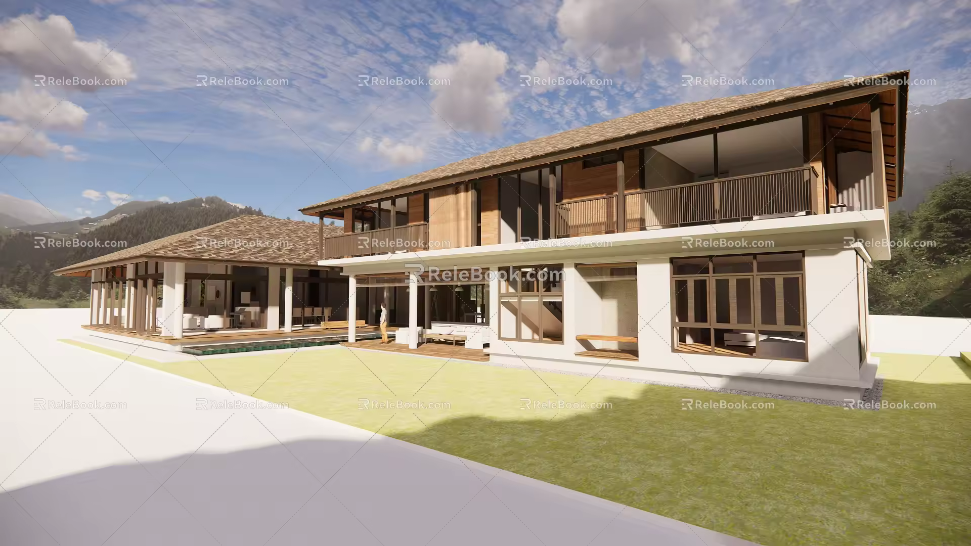 Modern Club Architecture Leisure Club 3d model