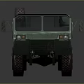 Camouflage Green Military Transport Vehicle With Multi Wheels And Spare Tires